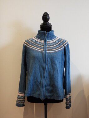 Columbia Wool-blend Knit Full-zip Sweater